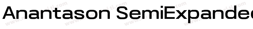 Anantason SemiExpanded Bold字体转换